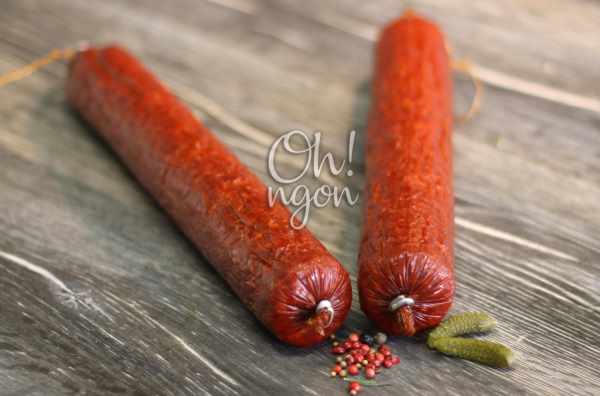 Thực phẩm sạch - Salami tiêu – Nguyên cây 200g 